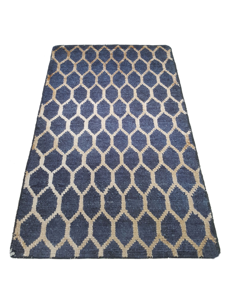 Pacific Modern 41265GW D.Grey White Contemporary Hand Knotted Rug