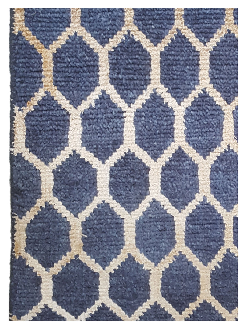 Pacific Modern 41265GW D.Grey White Contemporary Hand Knotted Rug