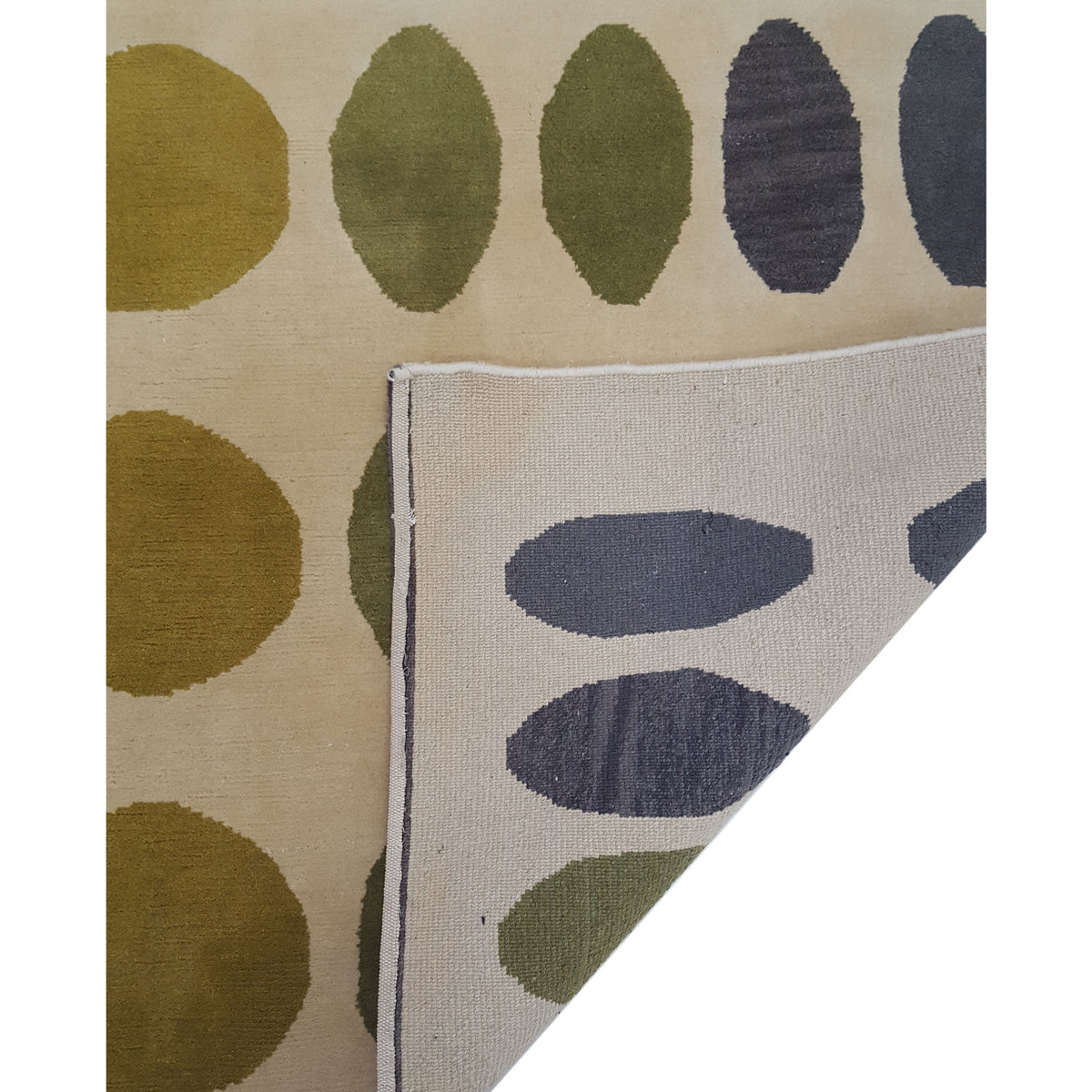 Pacific Nepalese 41335 Camel Olive Modern Hand Knotted Rug