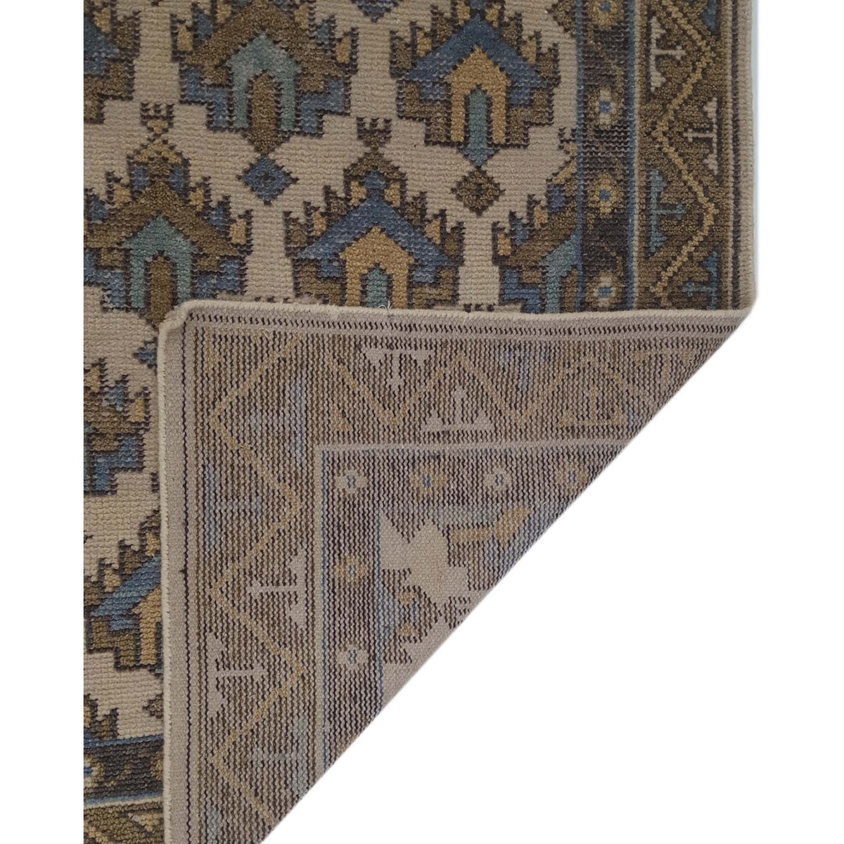 Pacific Caucasian 41338 Ivory Multi Traditional Hand Knotted Rug