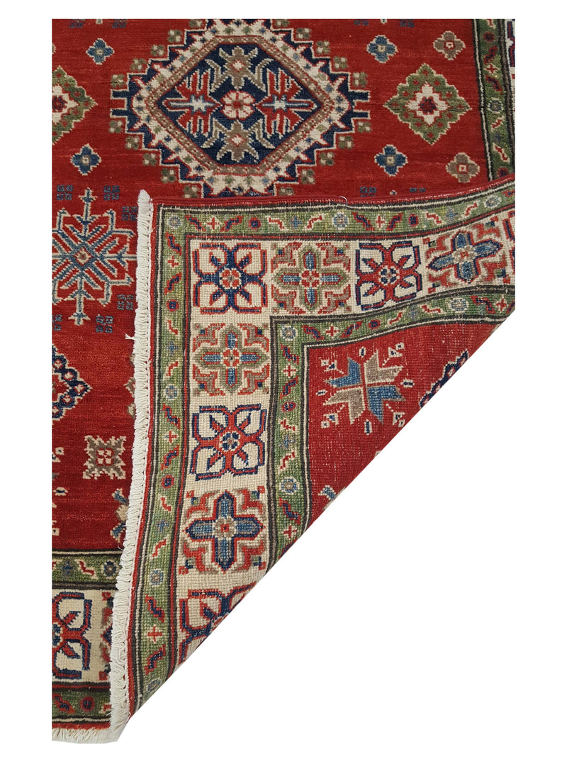 Pacific Kazak 41371 Red Ivory Traditional Hand Knotted Rug