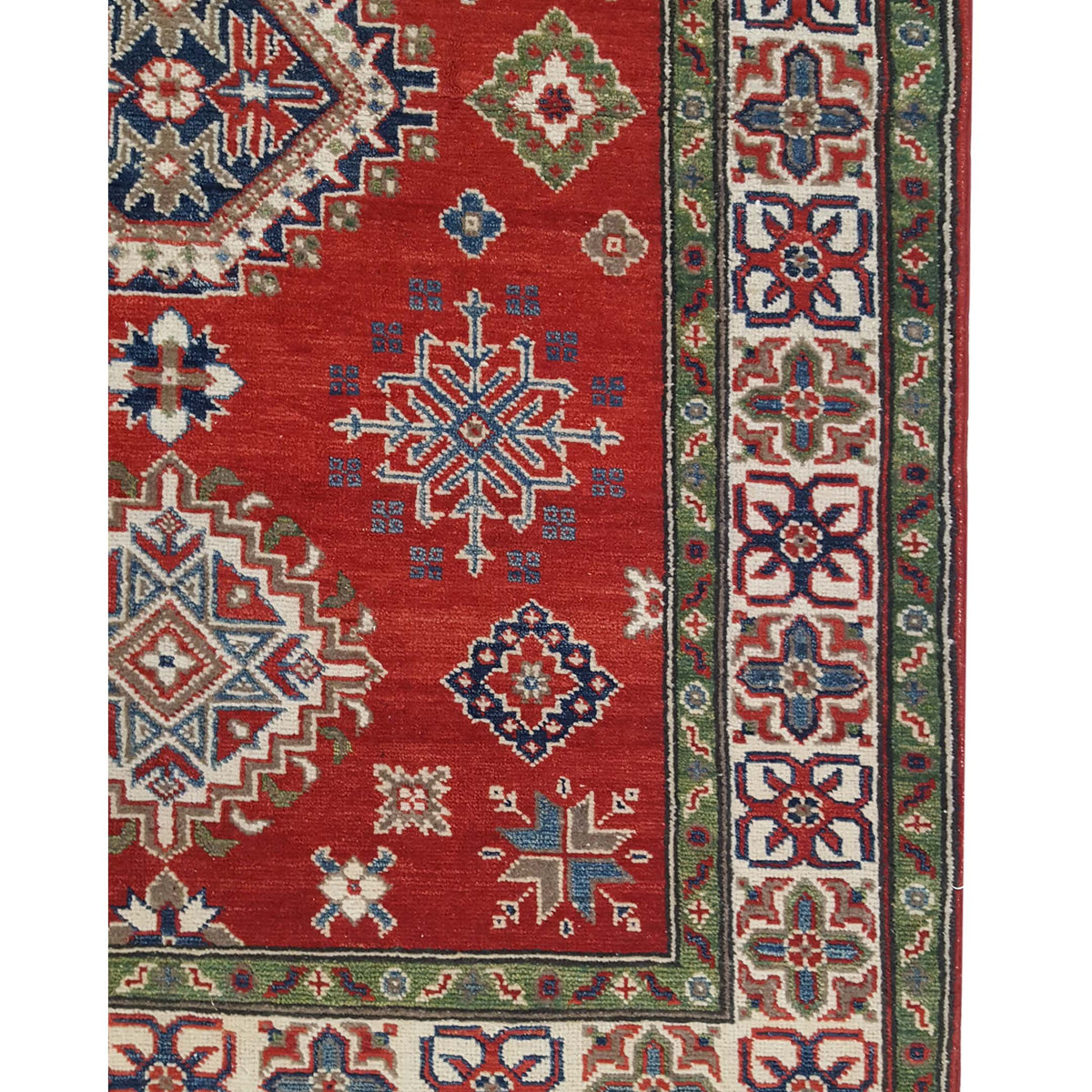 Pacific Kazak 41371 Red Ivory Traditional Hand Knotted Rug