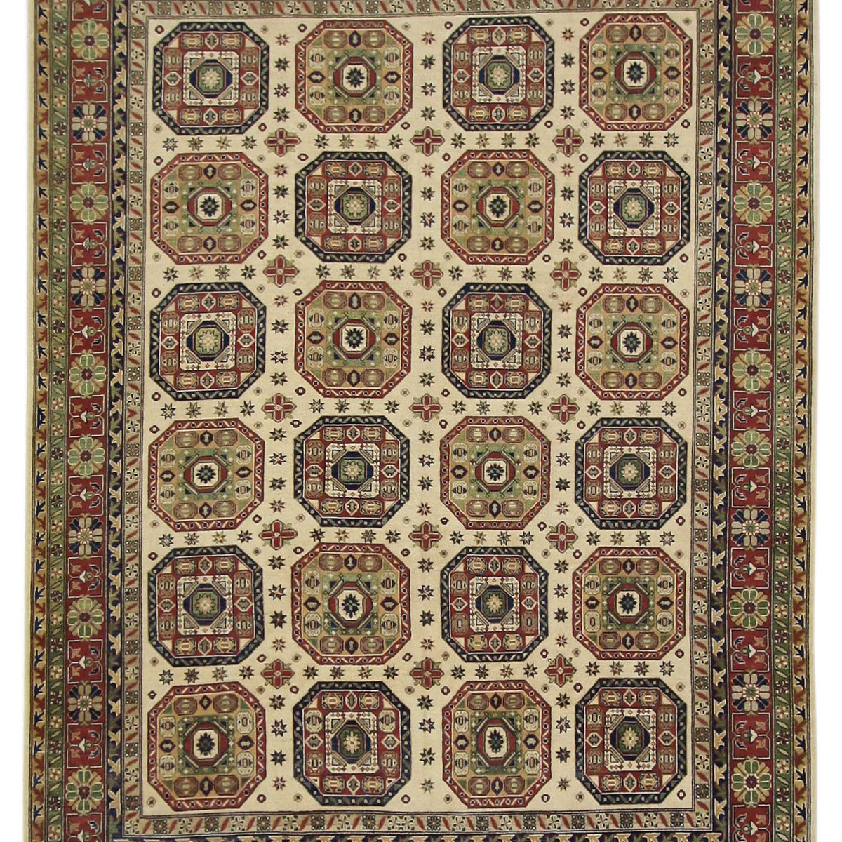 Pacific Kazak  Ivory Rust Traditional