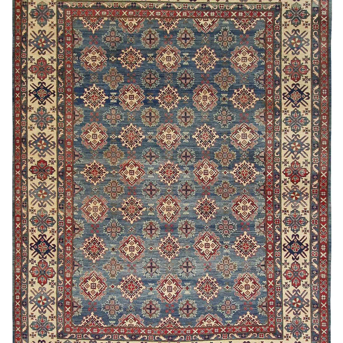 Pacific Kazak  Blue Ivory Traditional