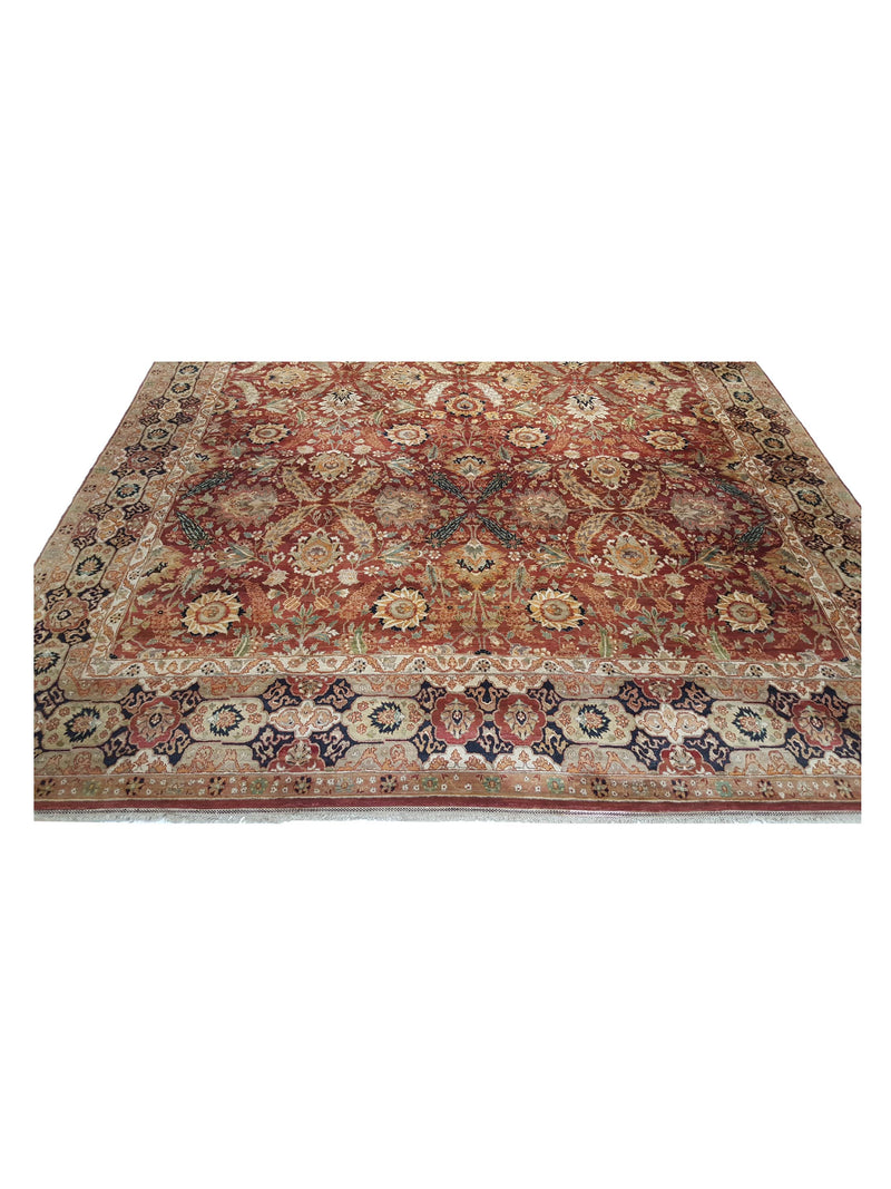 Pacific Royal 41418 Rust Beige Traditional Hand Knotted Rug