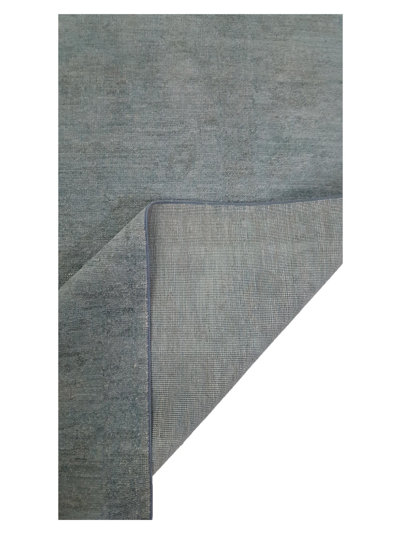 Pacific Farahan Overdyed 41425 Aqua Aqua Transitional Hand Knotted Rug