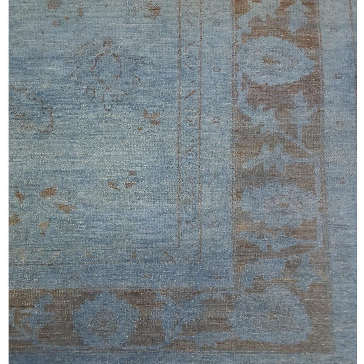 Pacific Farahan Overdyed 41432 Blue Charcoal Transitional Hand Knotted Rug