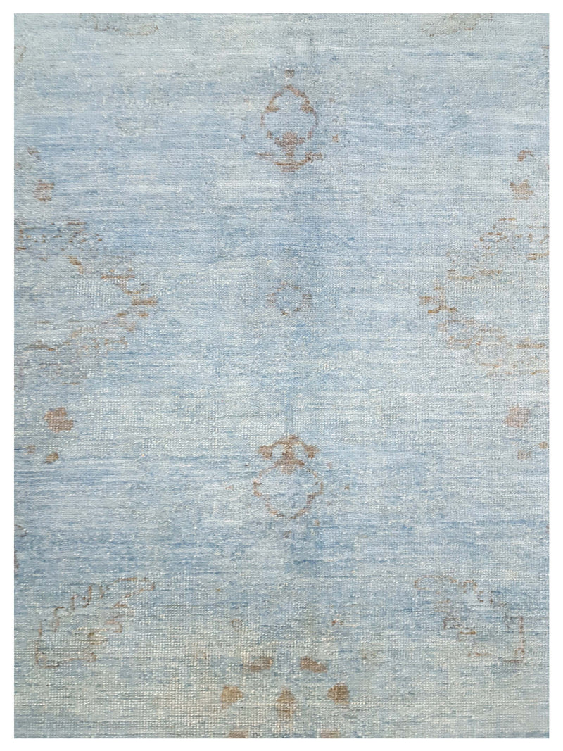 Pacific Farahan Overdyed 41432 Blue Charcoal Transitional Hand Knotted Rug
