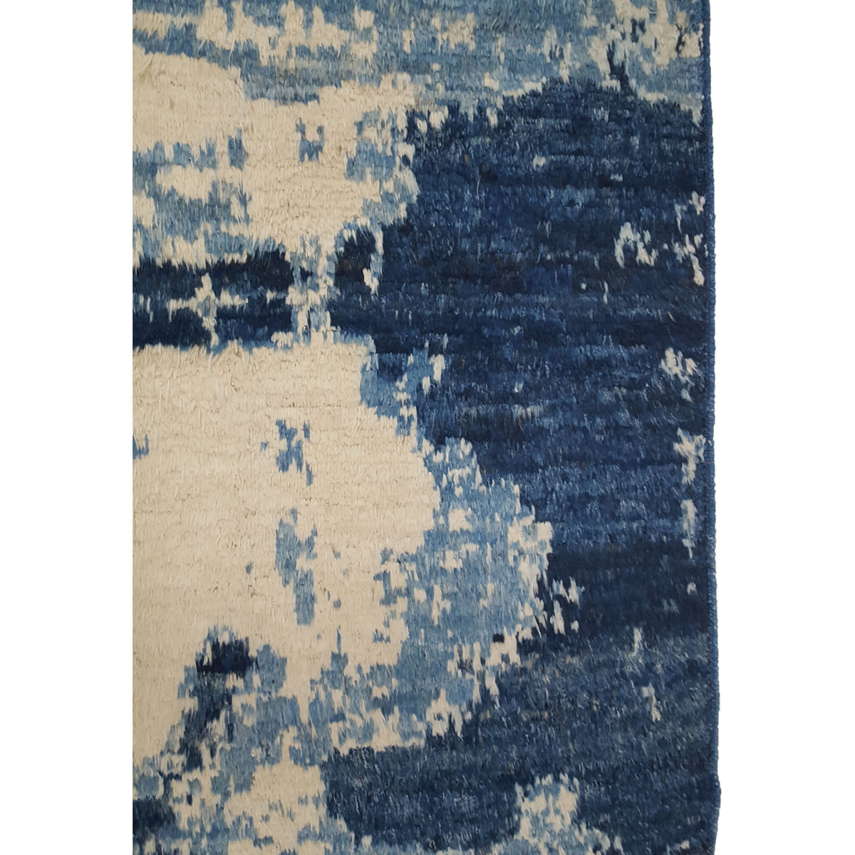 Pacific Jolay Khurs 41434 Blue Ivory Modern Hand Knotted Rug