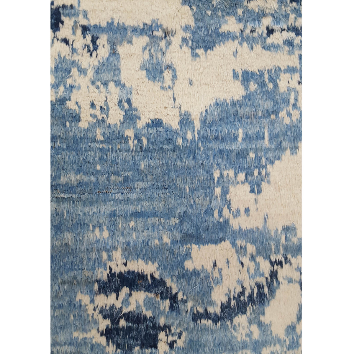 Pacific Jolay Khurs 41434 Blue Ivory Modern Hand Knotted Rug