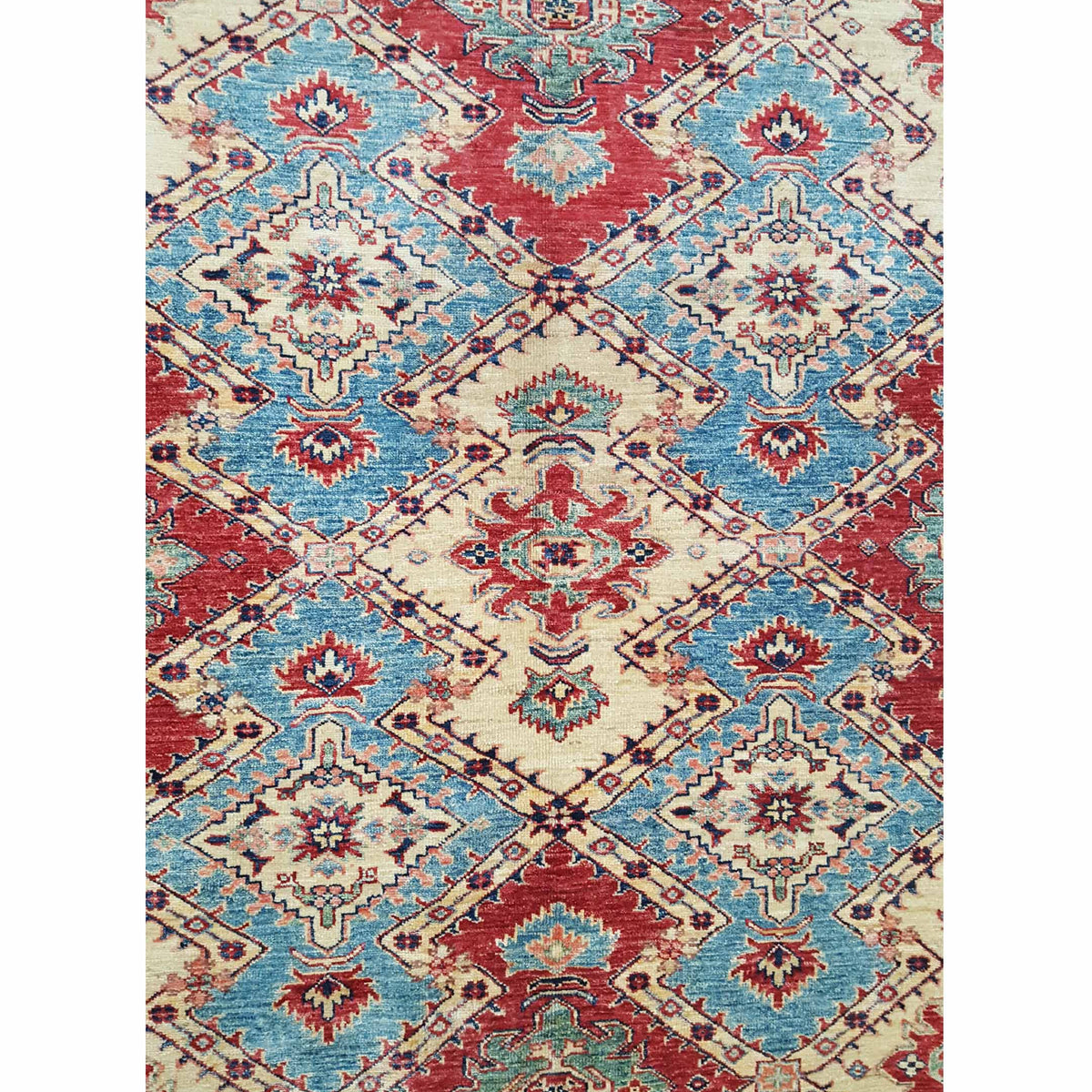 Pacific Kazak Artisan 41459 Red Multi Traditional Hand Knotted Rug