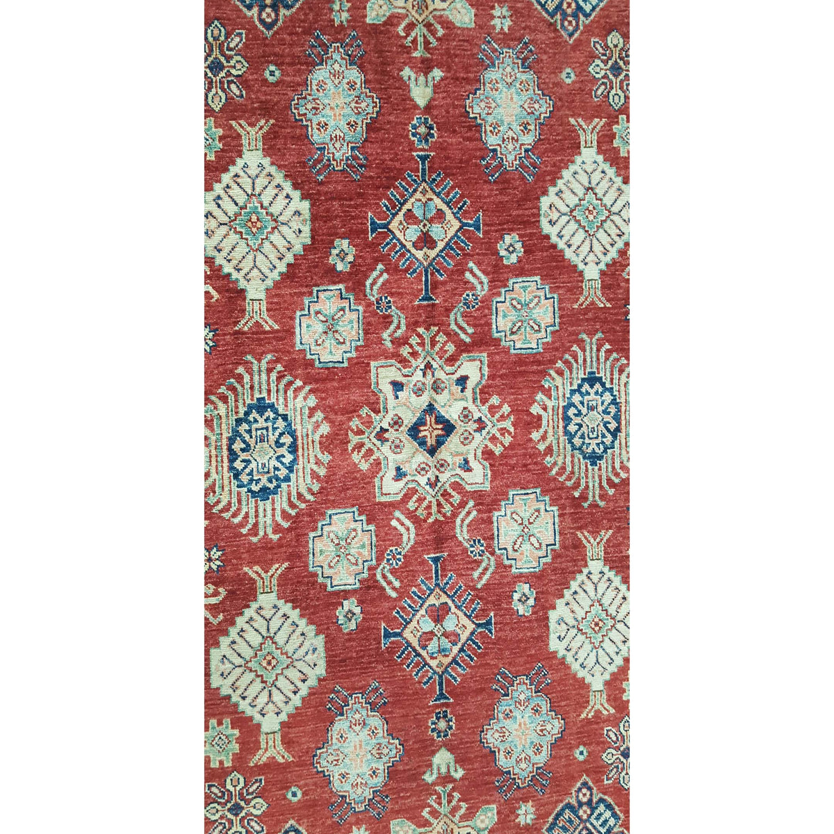Pacific Kazak Artisan 41464 Red Ivory Traditional Hand Knotted Rug