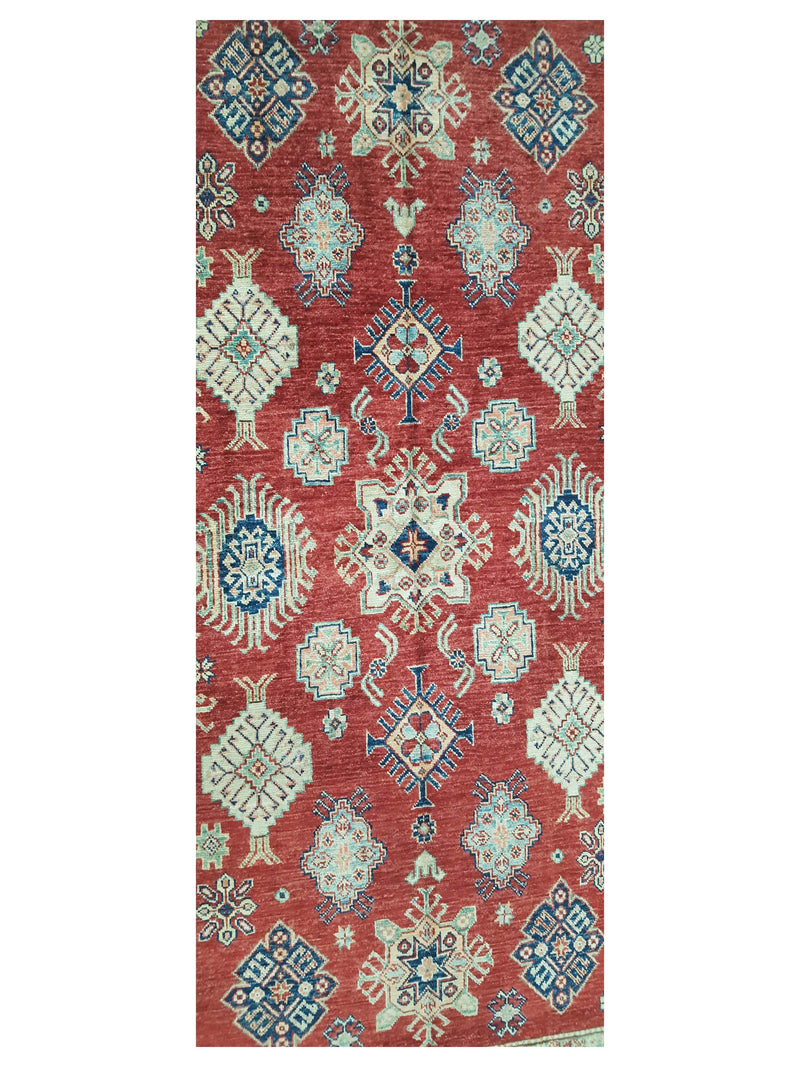 Pacific Kazak Artisan 41464 Red Ivory Traditional Hand Knotted Rug