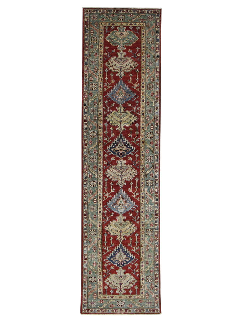 Pacific Kazak Super  Red Green Traditional