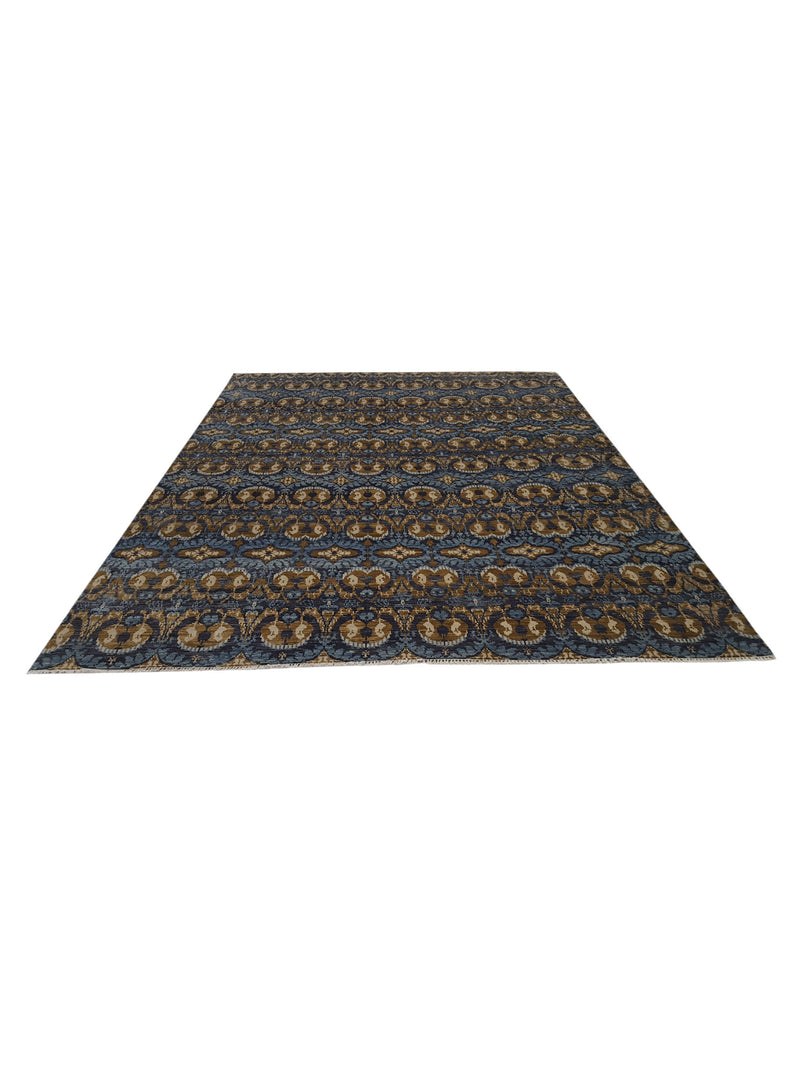 Pacific Soft Melody 41499 Charcoal Multi Transitional Hand Knotted Rug