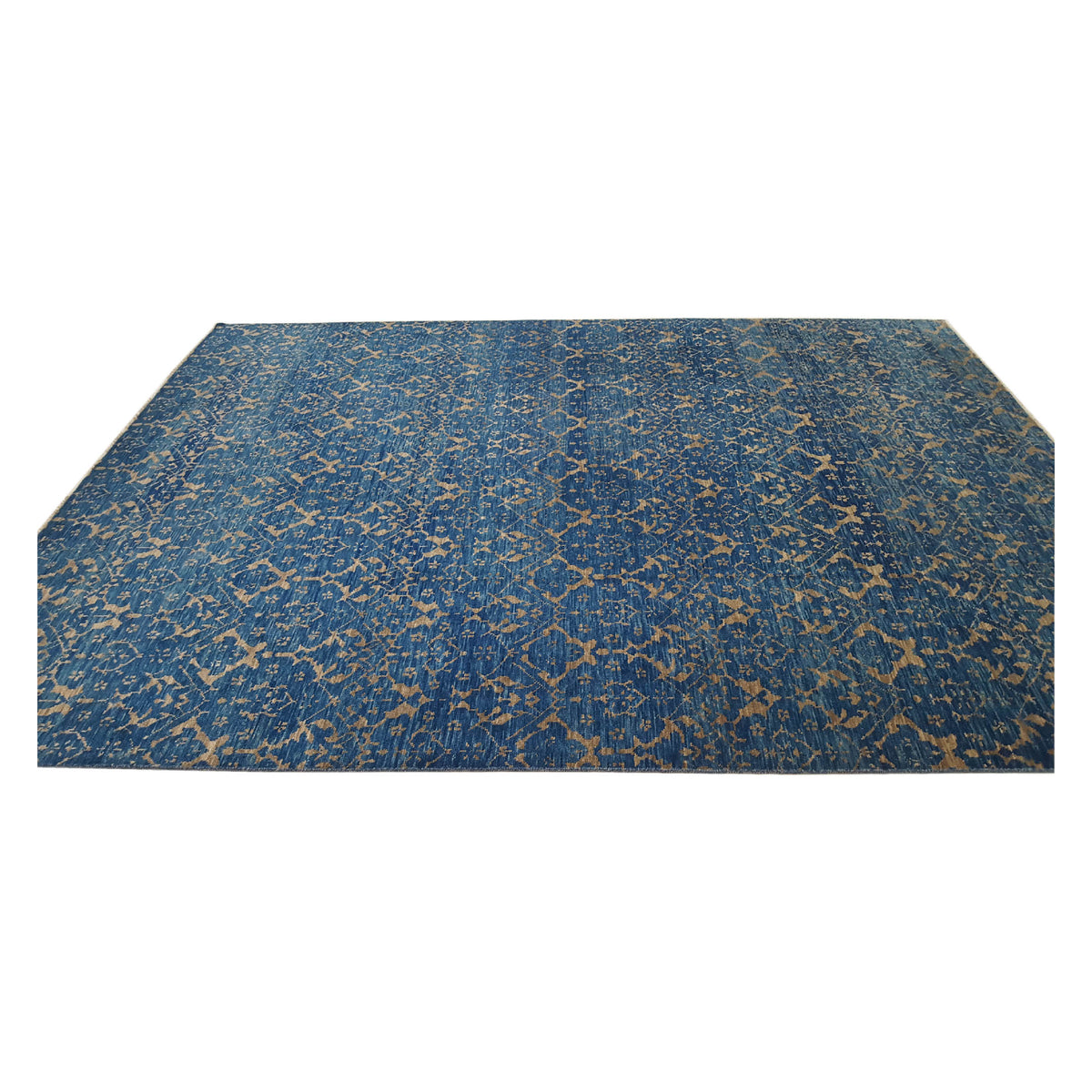 Pacific Soft Melody 41500 Navy Navy Transitional Hand Knotted Rug