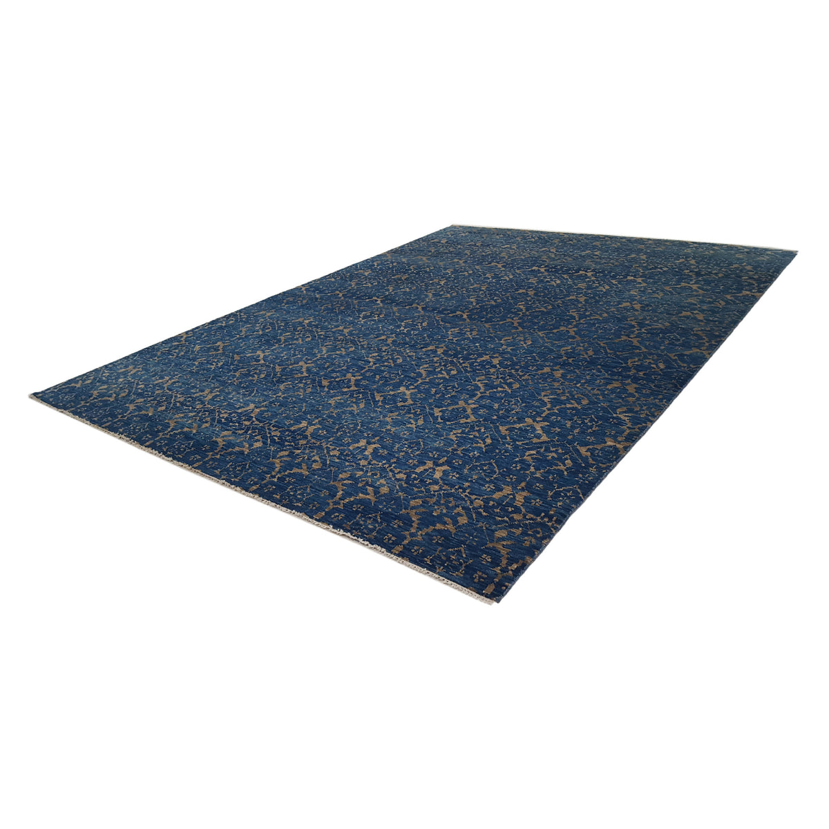 Pacific Soft Melody 41500 Navy Navy Transitional Hand Knotted Rug