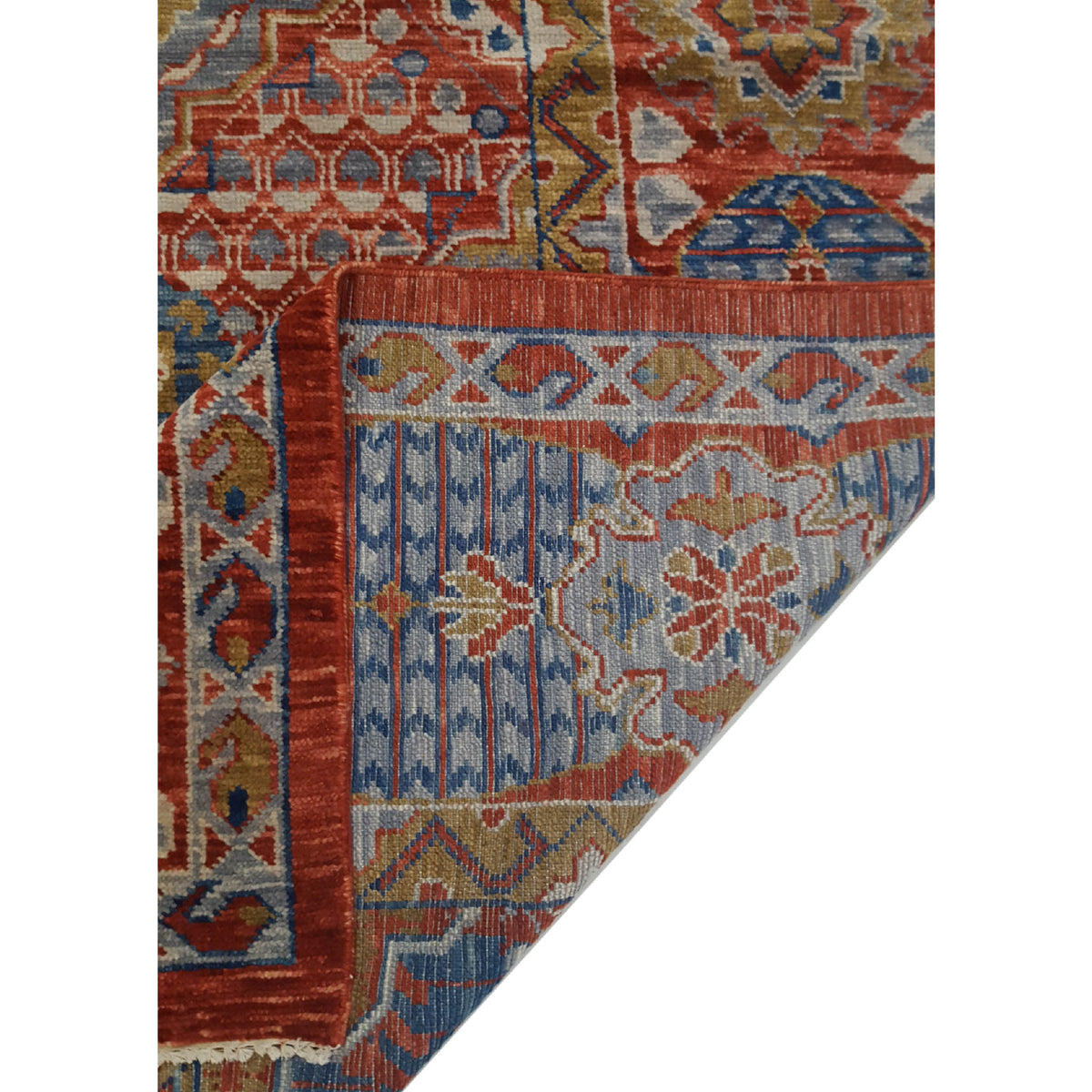 Pacific Anatolian Revival 41512 Red Navy Transitional Hand Knotted Rug