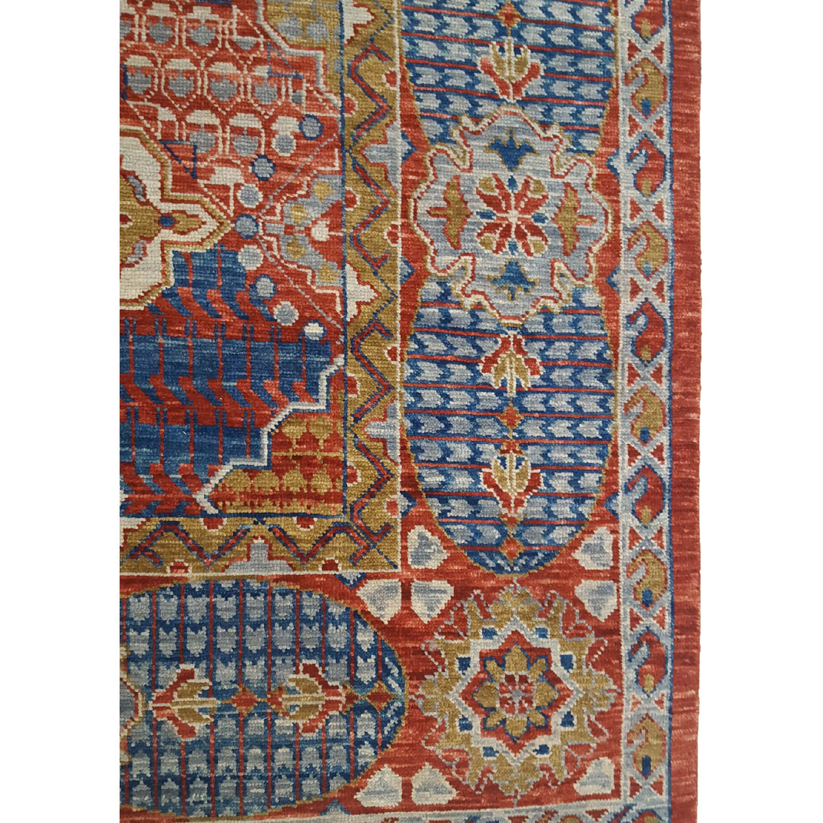Pacific Anatolian Revival 41512 Red Navy Transitional Hand Knotted Rug