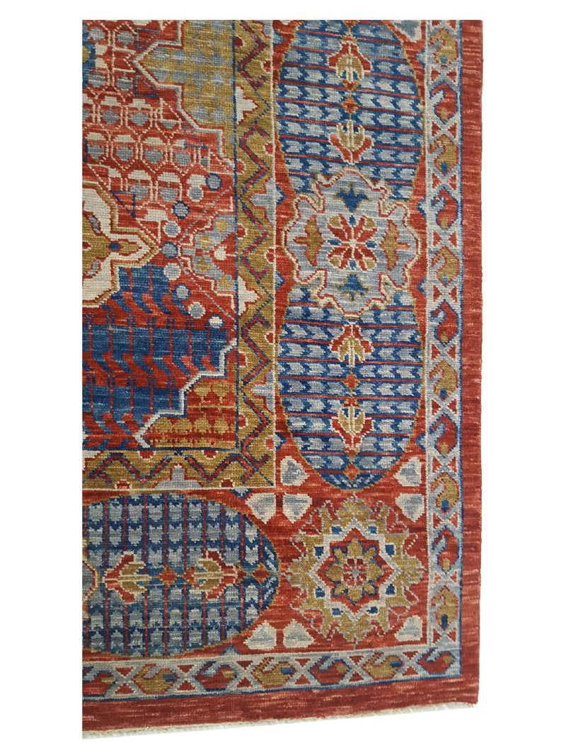 Pacific Anatolian Revival 41512 Red Navy Transitional Hand Knotted Rug