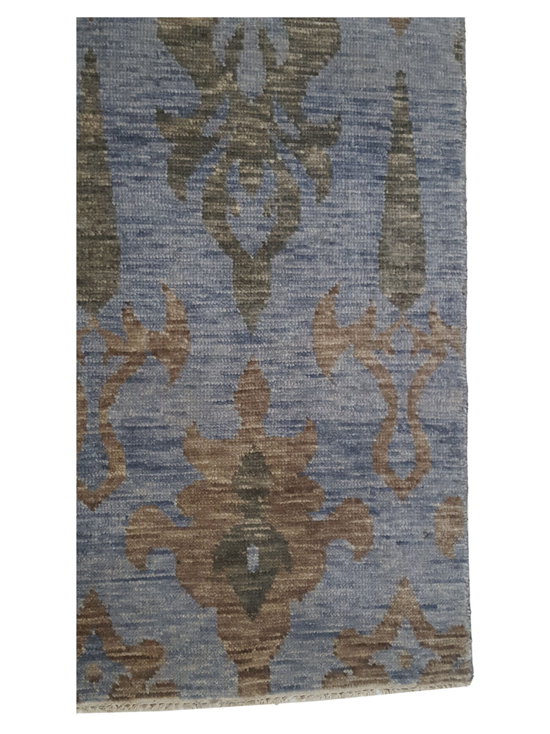 Pacific Splash 41517 Grey Lt.Brown Transitional Hand Knotted Rug