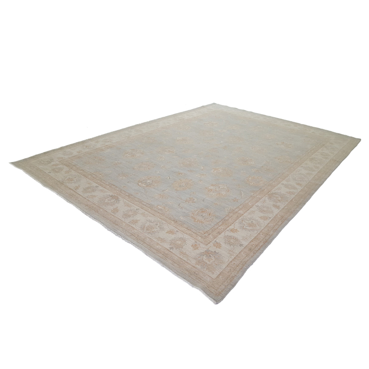 Pacific Ziegler 41523 Lt.Blue Ivory Transitional Hand Knotted Rug