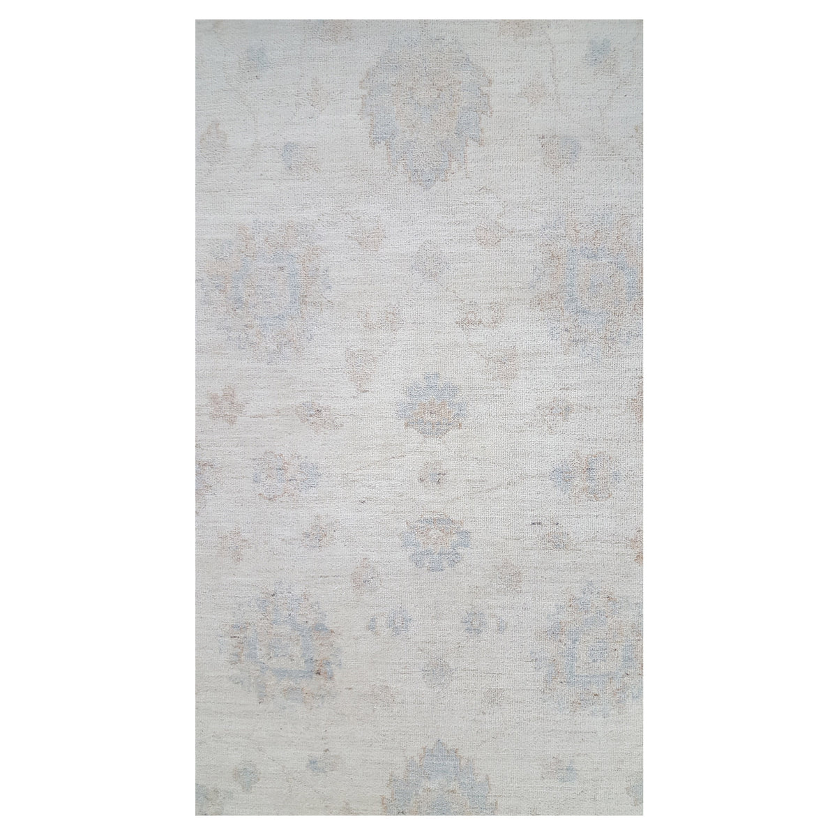 Pacific Ziegler 41525 Ivory Teal Transitional Hand Knotted Rug