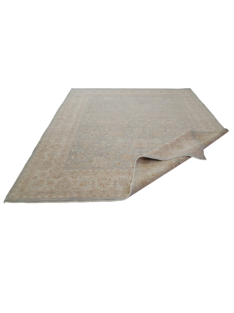 Pacific Ziegler 41526 Teal Beige Transitional Hand Knotted Rug