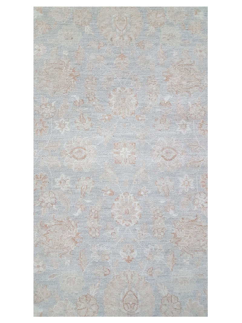 Pacific Ziegler 41526 Teal Beige Transitional Hand Knotted Rug