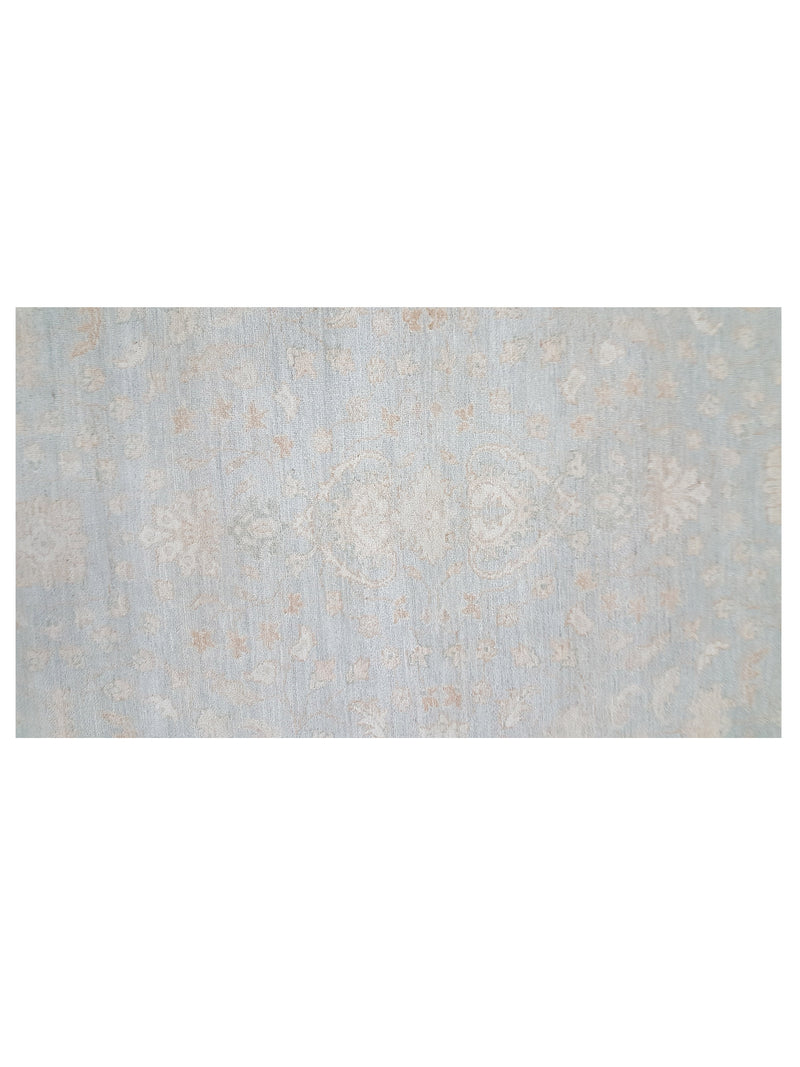 Pacific Ziegler 41531 Teal Taupe Transitional Hand Knotted Rug