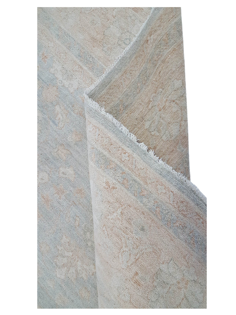 Pacific Ziegler 41531 Teal Taupe Transitional Hand Knotted Rug