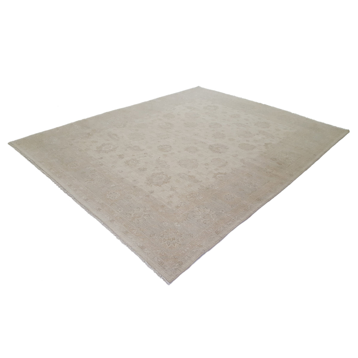 Pacific Ziegler 41532 Ivory Lt.Blue Transitional Hand Knotted Rug