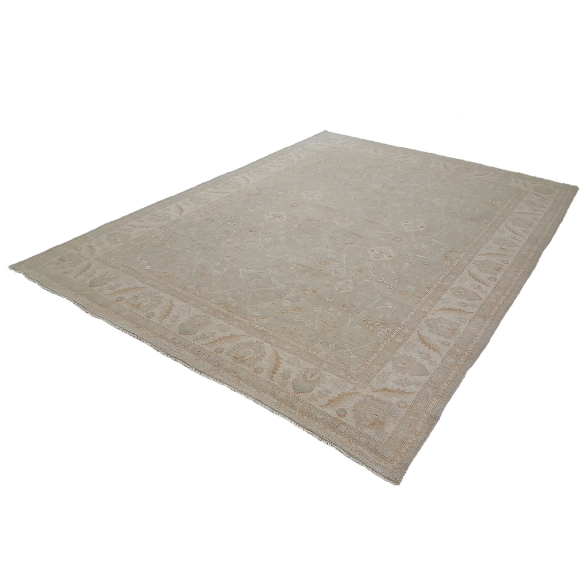 Pacific Ziegler 41533 Lt.Blue Ivory Transitional Hand Knotted Rug
