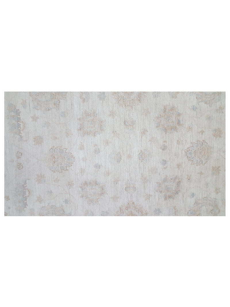Pacific Ziegler 41534 Ivory Lt.Green Transitional Hand Knotted Rug