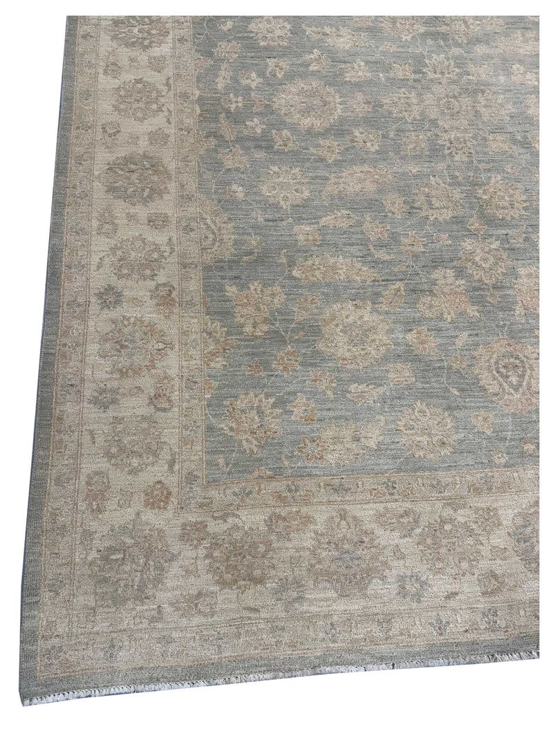 Pacific Ziegler 41536 Lt.Blue Ivory Transitional Hand Knotted Rug