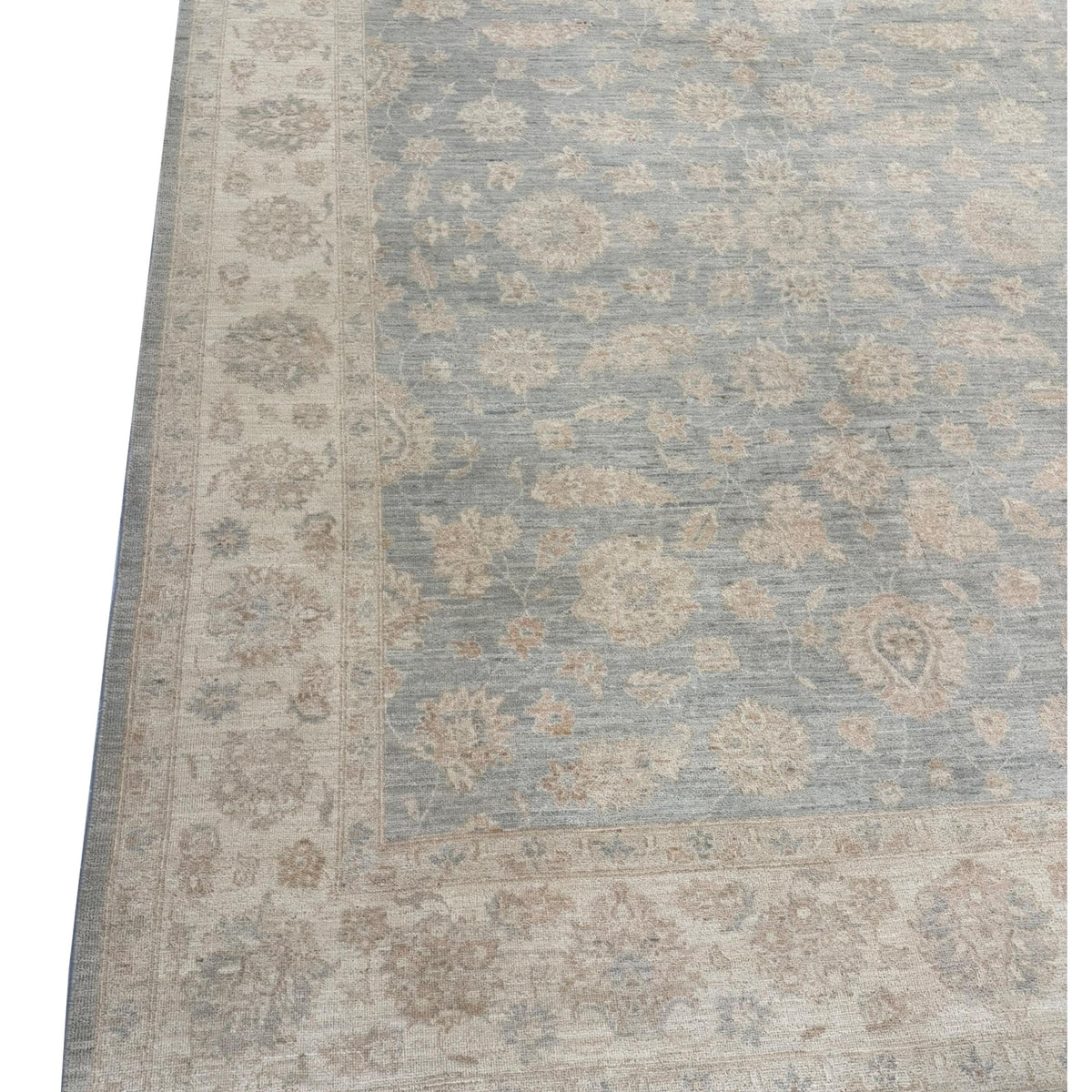 Pacific Ziegler 41536 Lt.Blue Ivory Transitional Hand Knotted Rug
