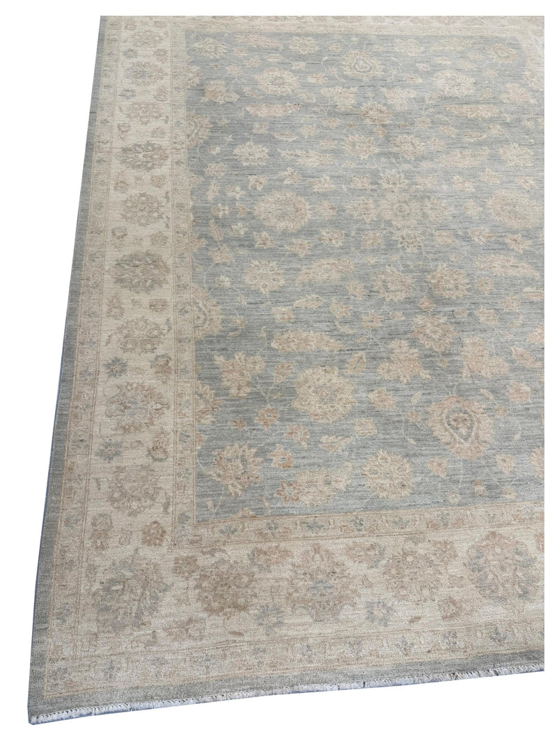 Pacific Ziegler 41536 Lt.Blue Ivory Transitional Hand Knotted Rug