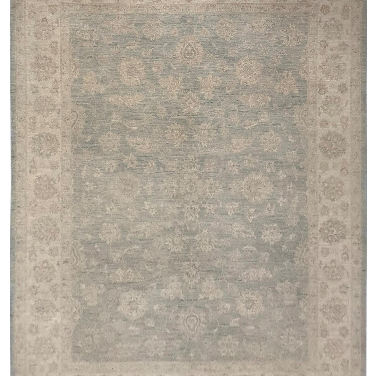 Pacific Ziegler 41536 Lt.Blue Ivory Transitional Hand Knotted Rug