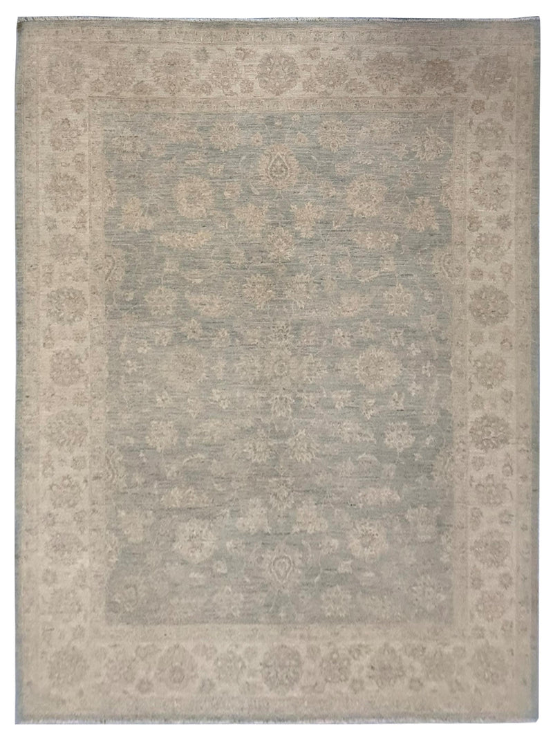 Pacific Ziegler 41536 Lt.Blue Ivory Transitional Hand Knotted Rug