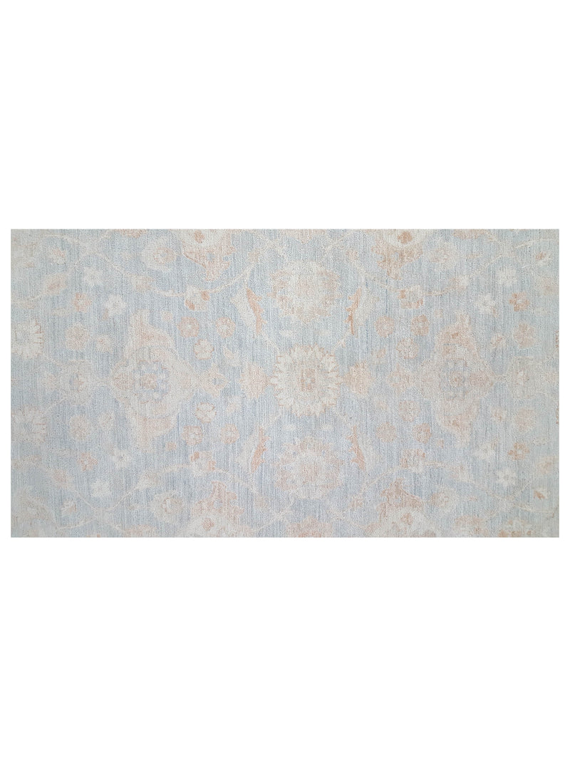 Pacific Ziegler 41538 Lt.Blue Ivory Transitional Hand Knotted Rug