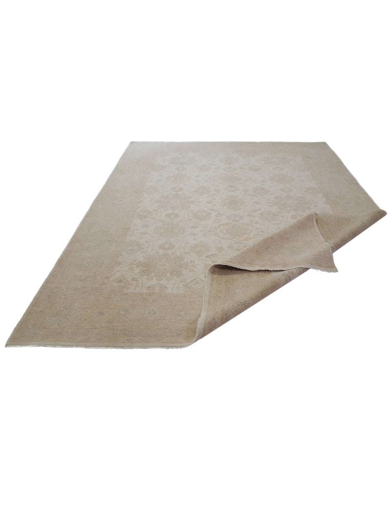 Pacific Ziegler 41540 Ivory Taupe Transitional Hand Knotted Rug