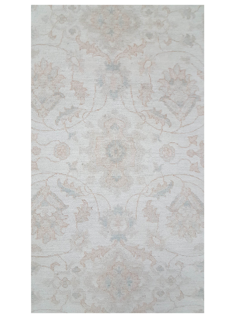 Pacific Ziegler 41540 Ivory Taupe Transitional Hand Knotted Rug
