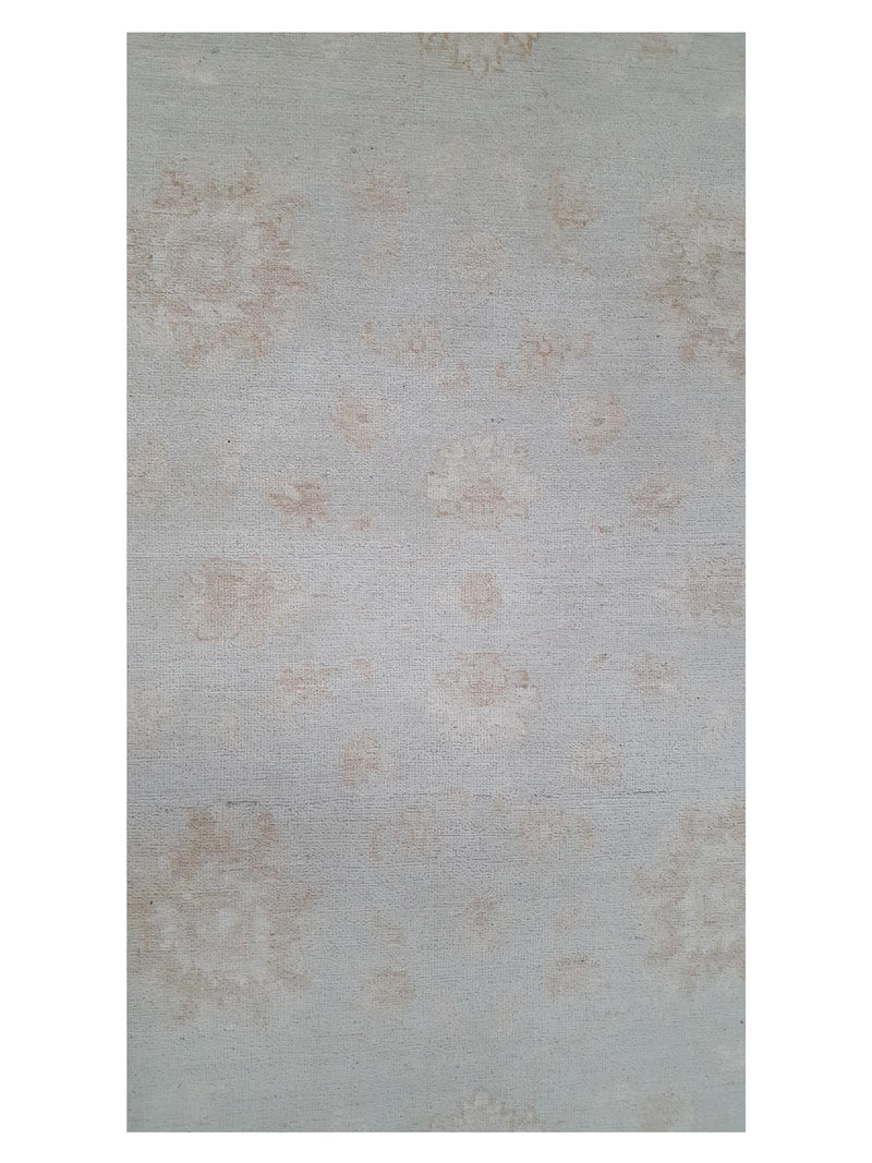 Pacific Ziegler 41543 Teal Ivory Transitional Hand Knotted Rug