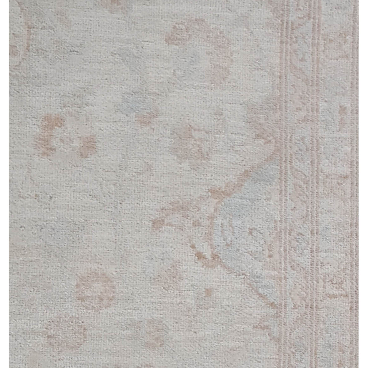 Pacific Ziegler 41544 Ivory Teal Transitional Hand Knotted Rug