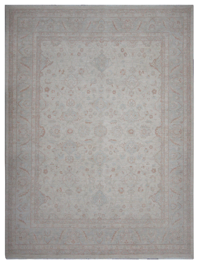 Pacific Ziegler  Ivory Teal Transitional