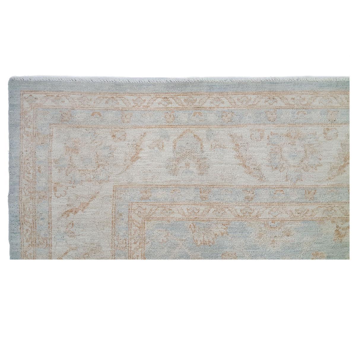 Pacific Ziegler 41548 Lt.Blue Ivory Transitional Hand Knotted Rug