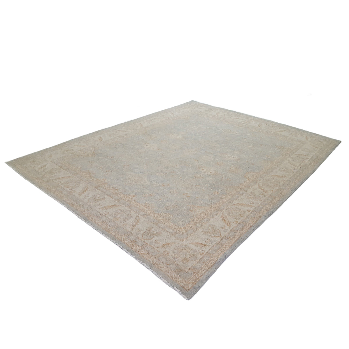 Pacific Ziegler 41548 Lt.Blue Ivory Transitional Hand Knotted Rug