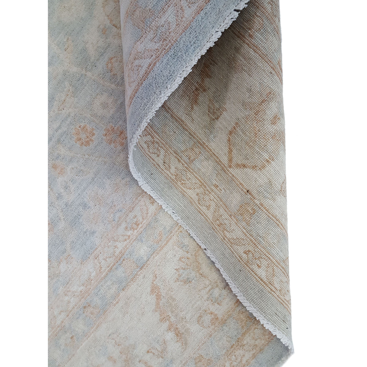 Pacific Ziegler 41548 Lt.Blue Ivory Transitional Hand Knotted Rug