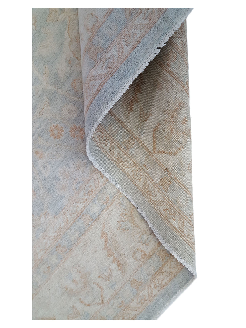 Pacific Ziegler 41548 Lt.Blue Ivory Transitional Hand Knotted Rug