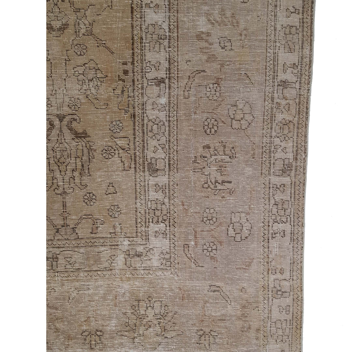 Pacific Vintage 41553 Ivory Ivory Vintage Hand Knotted Rug